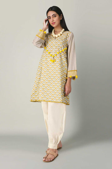 Khaadi Jc20404 Beige Winter Collection 2020